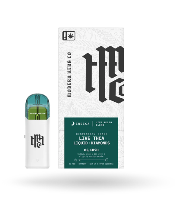 Modern Herb THC Live Resin Liquid Diamonds: OG Kush (Indica) - 2g