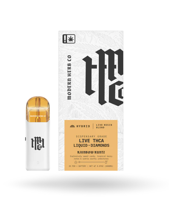 Modern Herb THC Live Resin Liquid Diamonds: Rainbow Runtz (Hybrid) - 2g