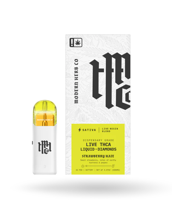 Modern Herb THC Live Resin Liquid Diamonds: Strawberry Haze (Sativa) - 2g