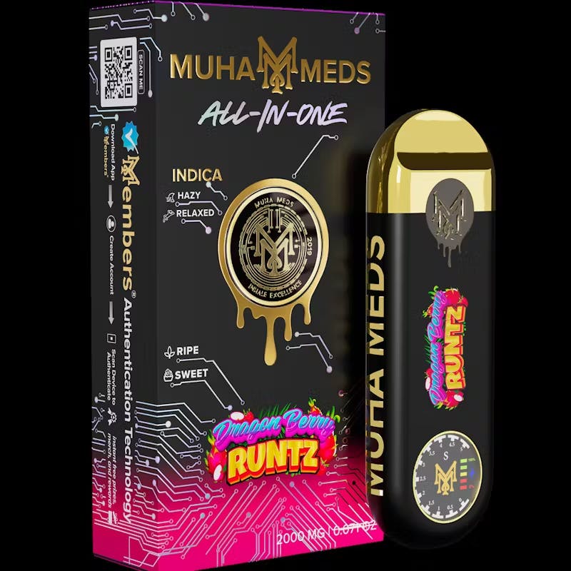 Muha Meds | 2g Disposable (3rd Gen) | Dragon Berry Runtz