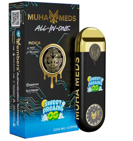 Muha Meds | 2g Disposable (3rd Gen) | Sweet Dreams OG